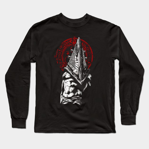 Red Pyramid Thing halo of the sun 2 Long Sleeve T-Shirt by JonathanGrimmArt